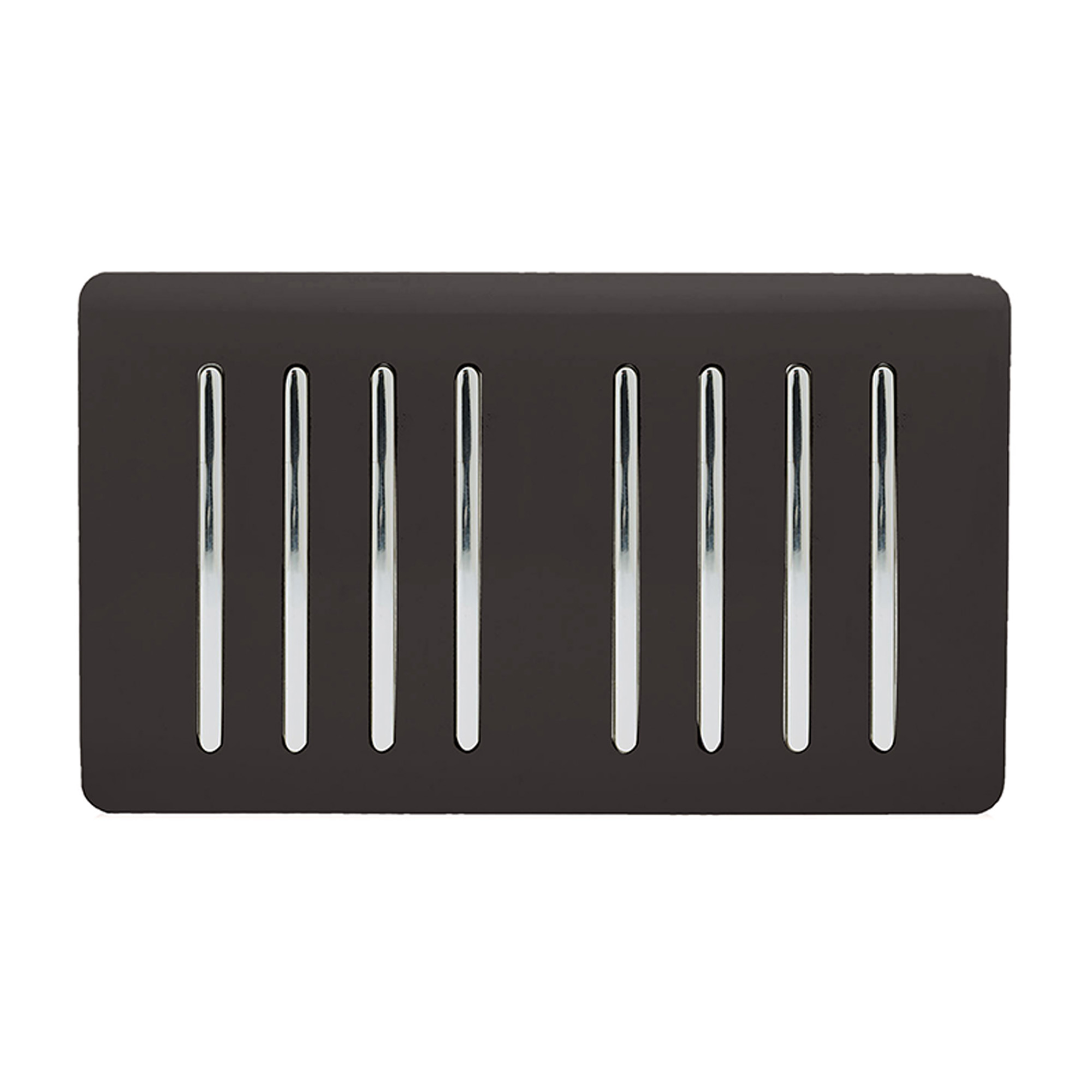 ART-SS88DB  8 Gang 2 Way 10 Amp Rocker Twin Plate Dark Brown